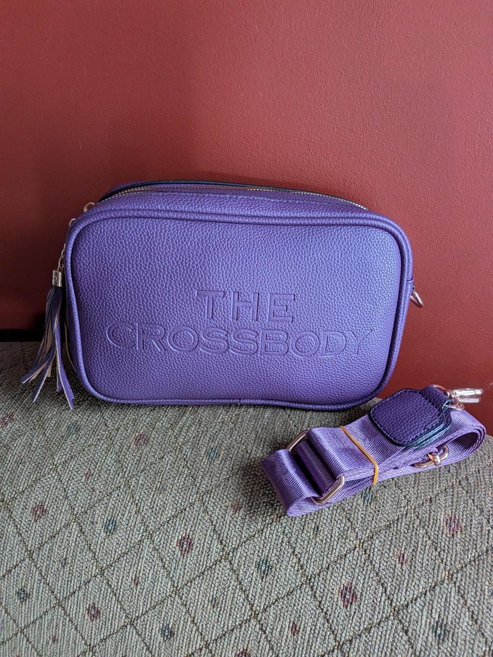 The Crossbody Fashion  Lavender Vegan leather Bag